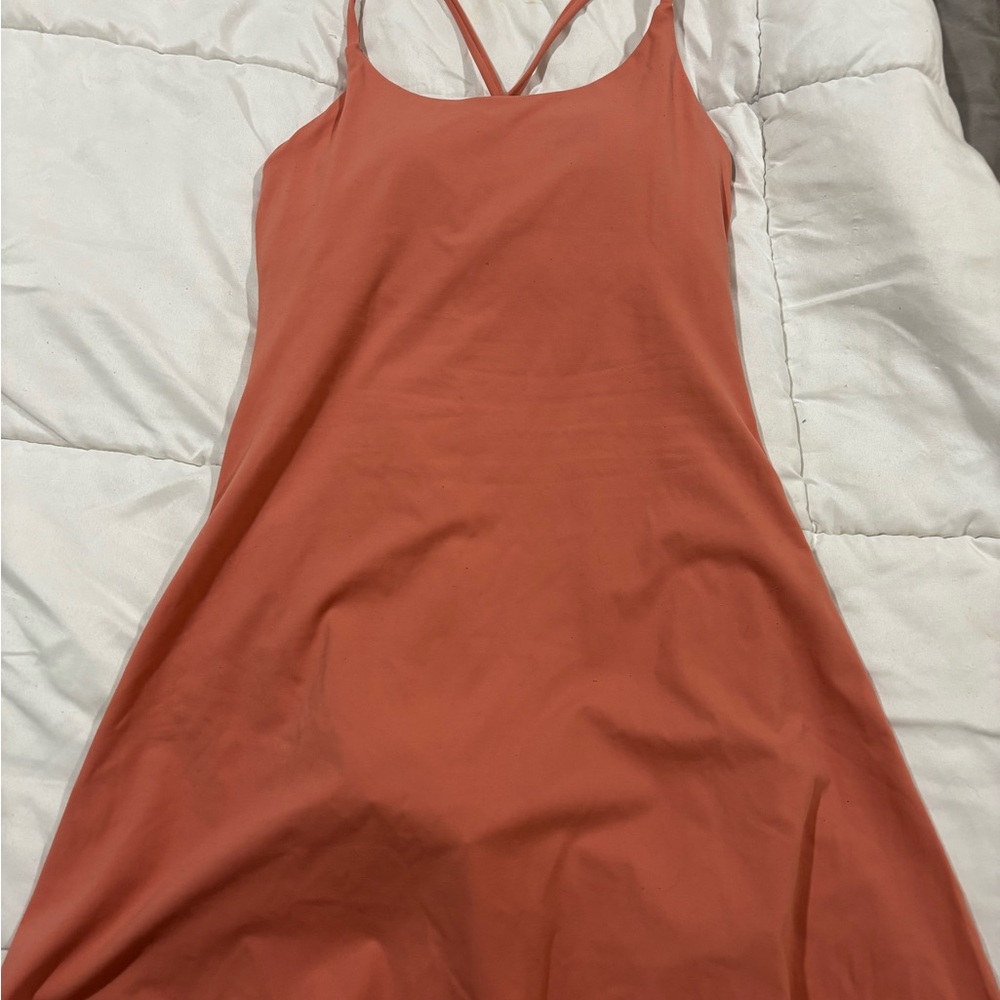 HALARA Women's Midi Dress in Terracotta